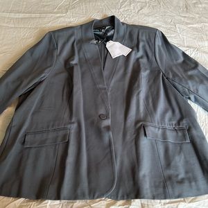 Universal Standard XL (womens 26/28plus) grey blazer/smoking jacket
